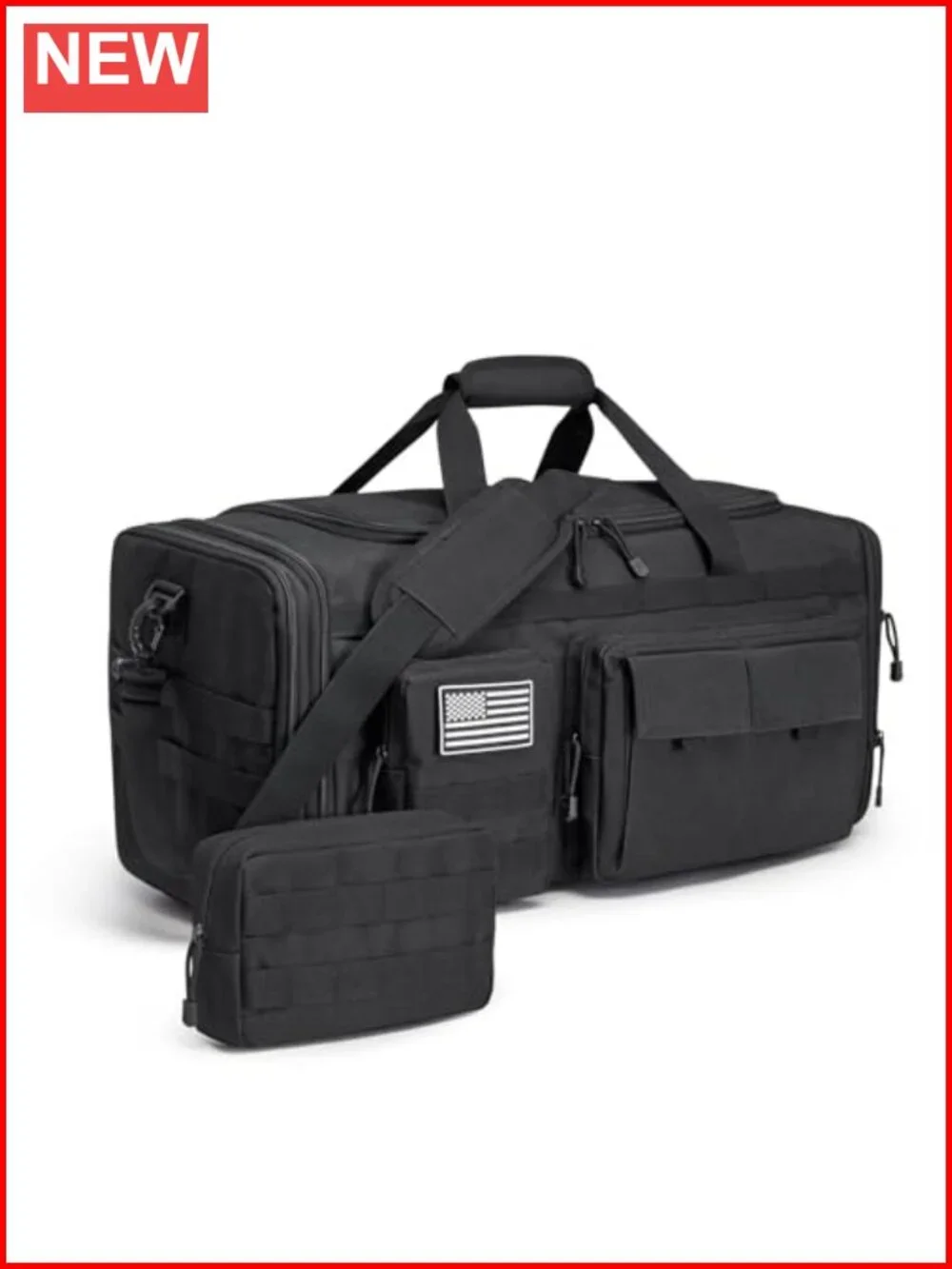 3-in-1 Expandable 55L Duffle Bag Travel Gym Backpack with Shoe Compartment